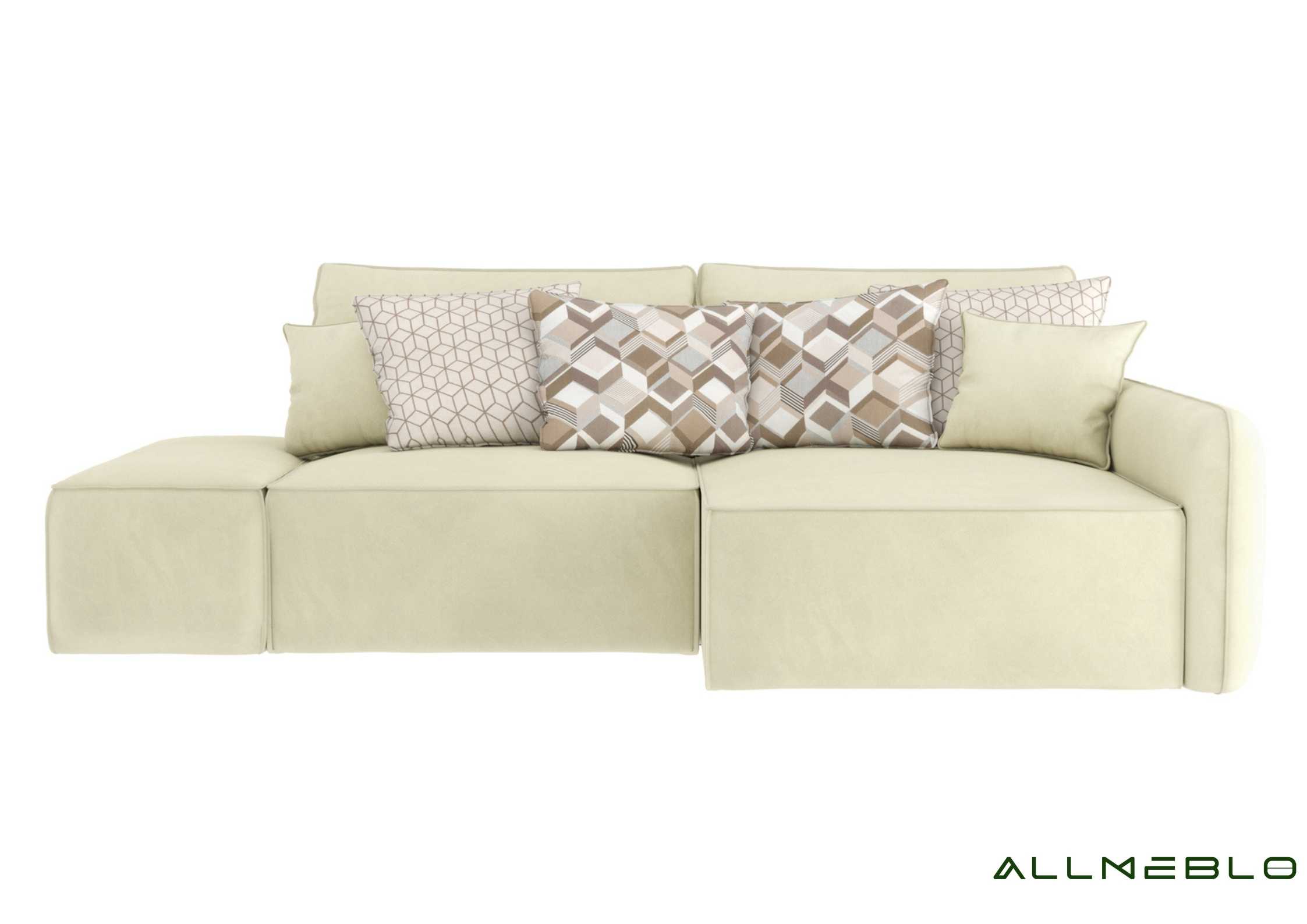 Beżowy narożnik modułowy 